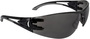 Radians Optima™ IQ Frameless Black Safety Glasses With Smoke IQ Polycarbonate Anti-Fog Lens
