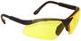 Radians Revelation™ Half Frame Black Safety Glasses With Amber Polycarbonate Hard Coat Lens