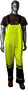 Radians Medium Hi-Viz Green And Black .35 mm Polyester And Self-Extinguishing PVC Bib Trouser