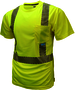 Radians Large Hi-Viz Green RADWEAR® Max-Dri™ Moisture Wicking Polyester/Jersey T-Shirt