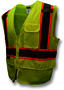 Radians Large Hi-Viz Green And Hi-Viz Orange RADWEAR® Polyester Mesh Vest