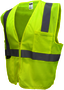 Radians 4X Hi-Viz Green RADWEAR® Polyester/Polyester Mesh Economy Vest
