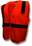 Radians Large Hi-Viz Orange RADWEAR® Polyester/Tricot Economy Vest