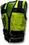 Radians Large Hi-Viz Green And Black RADWEAR® Polyester Mesh Heavy Duty Vest