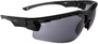 Radians Thraxus Elite™ Half Frame Black with Gray Features Safety Glasses With Smoke Polycarbonate Hard Coat Lens