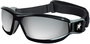 MCR Safety Swagger (RP1) Indirect Vent Safety Goggles With Black Frame And Silver Mirror Duramass® Hard Coat Lens