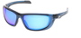 MCR Safety® Swagger® UD1 Crystal Blue Safety Glasses With Blue Diamond Mirroreded/Anti-Scratch/Dual Lens