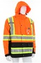 MCR Safety 2X Black, Hi-Viz Yellow And Hi-Viz Orange Vortex Polyester And Polyurethane Jacket