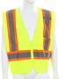 MCR Safety® X-Large Hi-Viz Green, Silver And Orange Luminator Mesh Polyester Vest