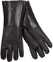 MCR Safety Large Black PlyFlex Jersey Lined PVC Chemical Resistant Gloves