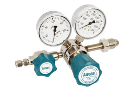 Airgas® Model N245A540 Brass High Purity Single Stage Pressure Regulator With 1/4” FNPT Connection And Non-Lubricated Check Valve