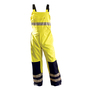 OccuNomix 3X Hi-Viz Yellow And Blue 32 1/2" Polyester And Oxford Bib Overalls