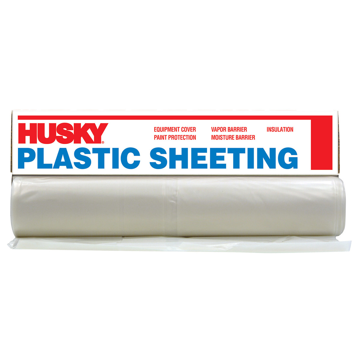 Husky Cf0610c 10' x 100' Clear Plastic Sheeting
