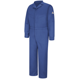 Bulwark® 50 Regular Royal Blue EXCEL FR® ComforTouch® Sateen/Cotton/Nylon Flame Resistant Coveralls With Zipper Front Closure