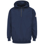 Bulwark® Large Tall Navy Blue Cotton/Spandex Brushed Fleece Flame Resistant Sweatshirt