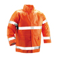 Tingley Medium Hi-Viz Red And Orange 30" Comfort-Brite® 14 mil PVC And Polyester Rain Jacket