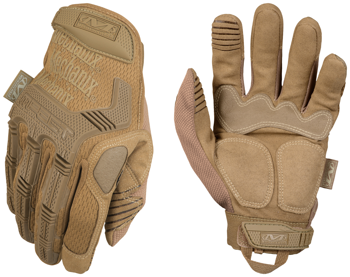 Airgas - MF1MPT-72-008 - Mechanix Wear® Size 8 Tan M-Pact® Leather And  TrekDry® Full Finger Anti-Vibration Gloves With Hook and Loop Cuff