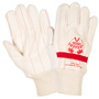 Logger Special Large Natural Heavy Weight Nap Out Cotton Hot Mill Gloves With Knit Wrist Wrist