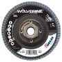Weiler® Wolverine® 4 1/2" X 5/8" - 11" 60 Grit Type 27 Flap Disc