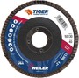 Weiler® Tiger® Ceramic HD 4 1/2" X 7/8" 40 Grit Type 27 Flap Disc
