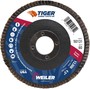 Weiler® Tiger® Ceramic HD 4 1/2" X 7/8" 60 Grit Type 27 Flap Disc
