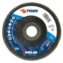 Weiler® Tiger® 5" X 7/8" 60 Grit Type 27 Flap Disc