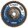 Weiler® Tiger® X 4 1/2" X 5/8" - 11" 60 Grit Type 27 Flap Disc