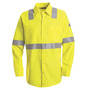 Red Kap® Large Hi-Viz Green And Hi-Viz Yellow Bulwark® Para-Aramid/Lyocell/Modacrylic® Shirt