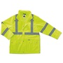 Ergodyne Large Lime GloWear® 8365 Polyester Rain Jacket