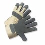 Protective Industrial Products Small Tan Premium Grain Cowhide Palm Gloves With Canvas Back And Rubberized Safety Cuff