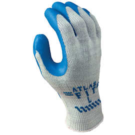 SHOWA® Size 8 ATLAS® 10 Gauge Rubber Palm Coated  Work Gloves With Cotton And Polyester Liner And Knit Wrist