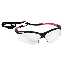 Kimberly-Clark KleenGuard™ Nemesis* Black And Pink Safety Glasses With Clear Anti-Fog/Hard Coat Lens