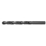 Drillco Series 100SE 3/8" X 5" Black Oxide HSS General Purpose Jobber Length Drill Bit With Straight Shank And 3 5/8" Spiral Flute