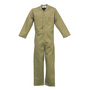 Stanco Safety Products™ 2X Short Tan Indura® Flame Resistant Coveralls With Front Zipper Closure