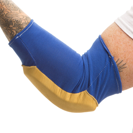 IMPACTO® Large Blue And Tan Polycotton/Lycra Elbow Pad