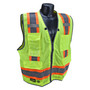 Radians Medium Hi-Viz Green And Hi-Viz Orange RADWEAR® Polyester/Mesh Heavy Duty Vest