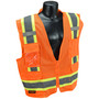 Radians 5X Hi-Viz Orange And Hi-Viz Green RADWEAR® Polyester/Mesh Vest