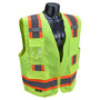 Radians Medium Hi-Viz Green And Hi-Viz Orange RADWEAR® Polyester/Twill Heavy Duty Vest