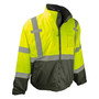 Radians 5X Hi-Viz Green And Black RADWEAR® Weatherproof Polyester Oxford/DRW Jacket
