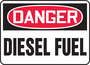 Accuform Signs® 10" X 14" Red/Black/White Plastic Safety Sign "DANGER DIESEL FUEL"