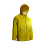 Dunlop® Protective Footwear Large Yellow Webtex .65 mm Polyester And PVC Rain Jacket
