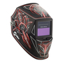 Miller® Rise™ Red/Black Welding Helmet With 5.2 sq in Variable Shades 3, 45516 Auto Darkening Lens