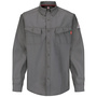 Bulwark® Medium Regular Gray Westex G2™ Fabrics By Milliken® Ripstop Twill/Cotton/Polyester Flame Resistant Work Shirt With Button Front Closure
