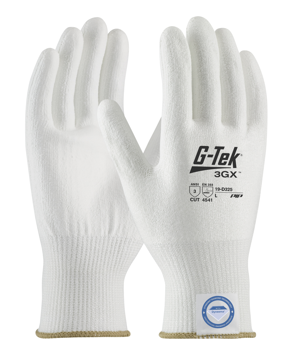 Great White 3GX 19-D322 Dyneema Cut Resistant Gloves, Cut Level A3