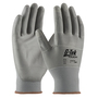 Protective Industrial Products Medium G-Tek® Touch 13 Gauge Gray Polyurethane Palm And Finger Coated Work Gloves With Gray Nylon And Polyester Liner And Knit Wrist