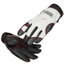 Lincoln Electric® Size Women's Medium Black And White And Red SteelWorker™ Top Grain Cowhide And Leather And Goat Skin Full Finger Mechanics Gloves With