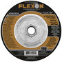 FlexOVit® 4 1/2" X 1/8" X 5/8" - 11 FLEXON® 30 Grit Zirconia Alumina Grain Type 27 Spin-On Depressed Center Grinding Wheel
