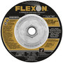FlexOVit® 5" X 1/4" X 5/8" - 11 FLEXON® 24 Grit Zirconia Alumina Grain Type 27 Spin-On Depressed Center Grinding Wheel