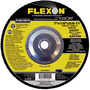 FlexOVit® 7" X 1/8" X 5/8" - 11 FLEXON® 30 Grit Zirconia Alumina Grain Type 27 Spin-On Depressed Center Grinding Wheel