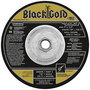 FlexOVit® 7" X 1/4" X 5/8" - 11 Black Gold® 20 Grit Zirconia/Ceramic Grain Type 27 Spin-On Depressed Center Grinding Wheel